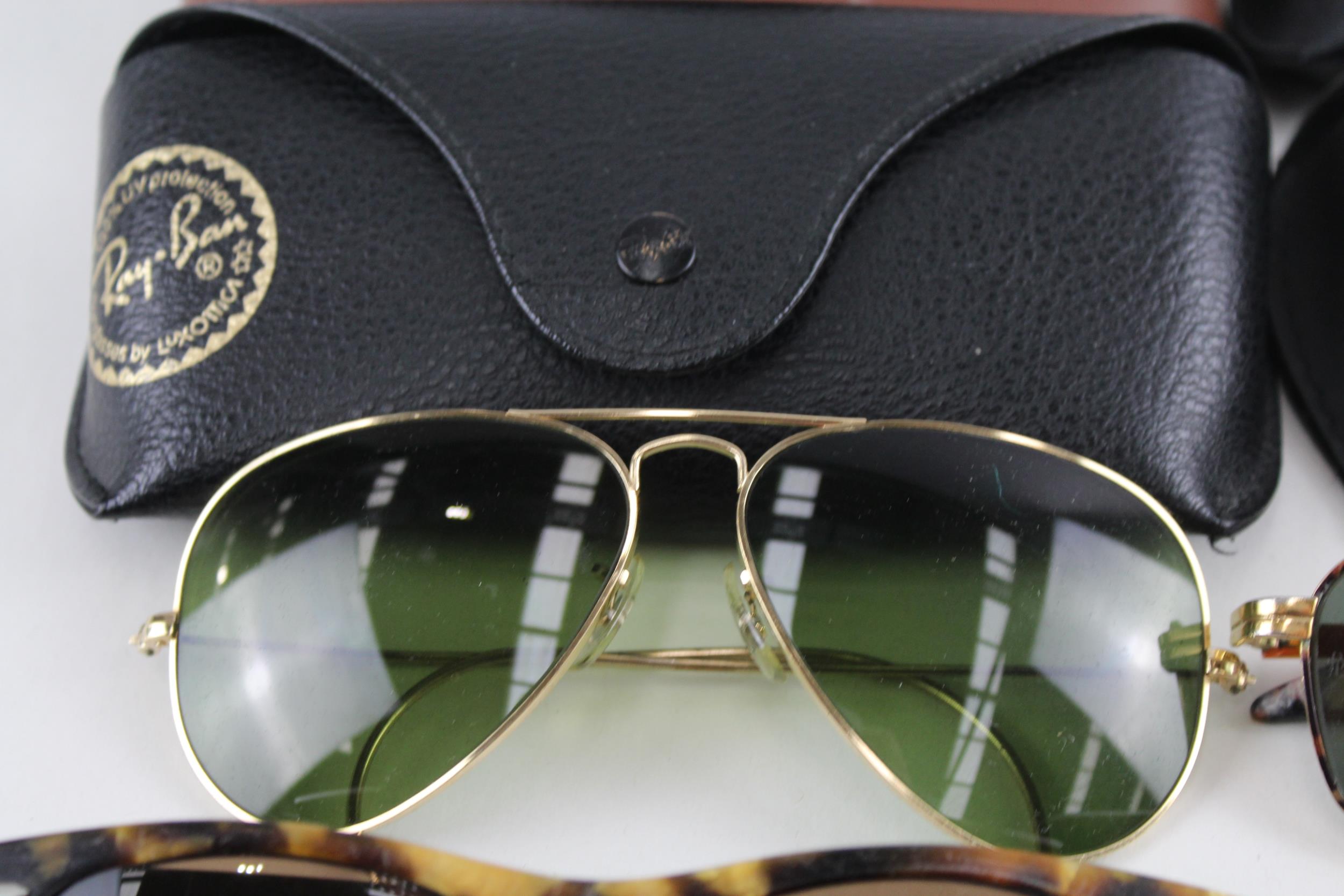 6 x Designer RayBan Sunglasses W/ Cases // Items are in previously owned condition Signs of age & - Image 2 of 7