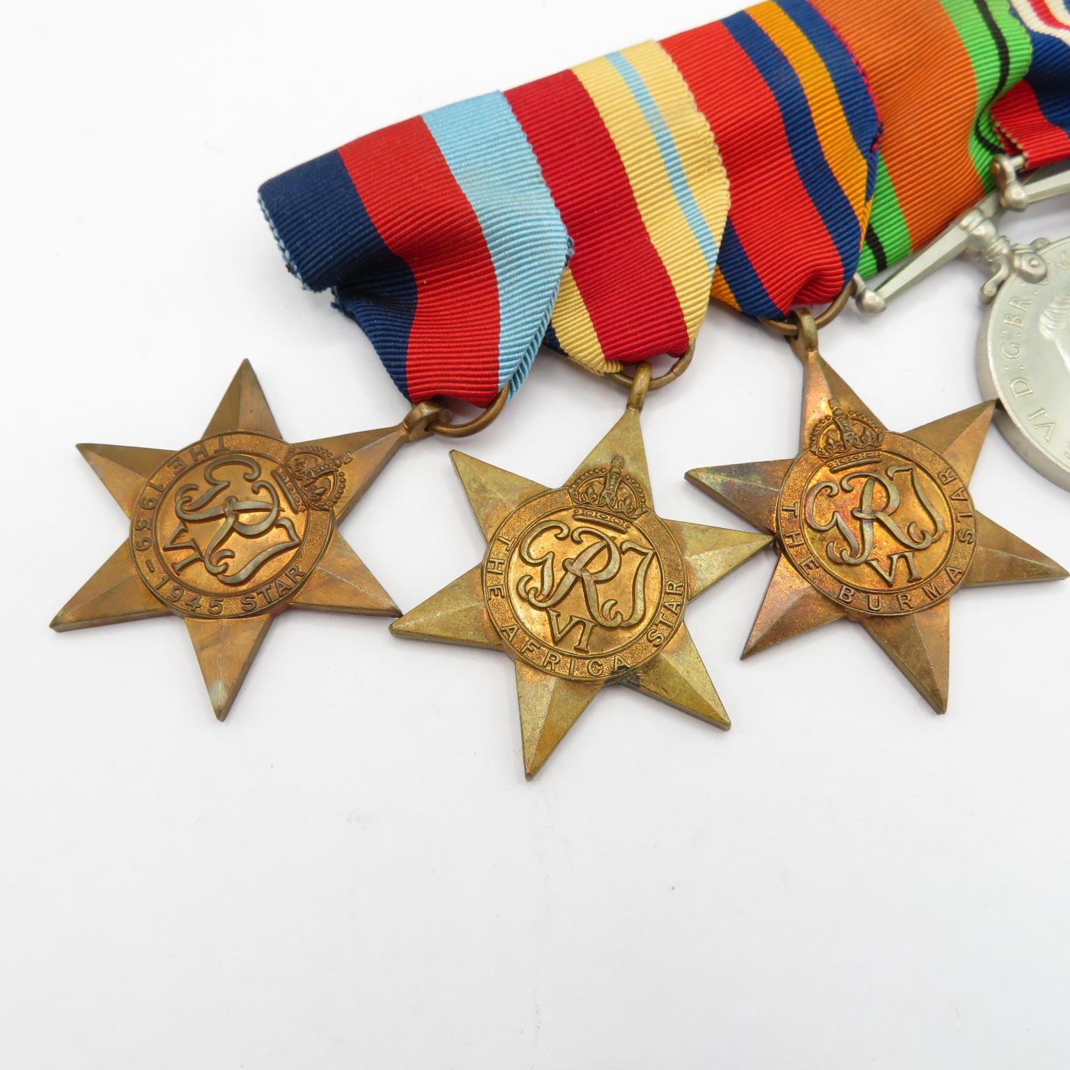 Selection of 7 medals all on one bar including Korea medal. - Image 2 of 7