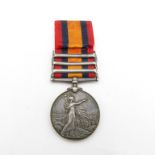 A Queen Victoria medal with 3 bars