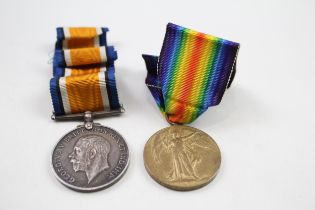 WW1 Medal Pair & Original Ribbons Named 32283 Pte. D. Craig Royal Scots Fus. // WW1 Medal Pair &