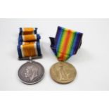 WW1 Medal Pair & Original Ribbons Named 32283 Pte. D. Craig Royal Scots Fus. // WW1 Medal Pair &