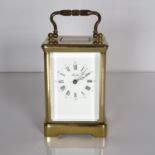 A large sized Angelus chiming carriage clock 11 jewels made in England. Clock requires full