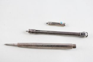 3 x Antique / Vintage .925 Sterling Silver Pencils Inc S.Mordan & Co Etc (30g) // UNTESTED In