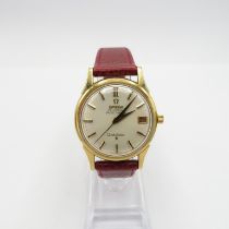 Omega 18 ct constellation 43 gents gold wristwatch automatic working Omega calibre 561 24 jewels