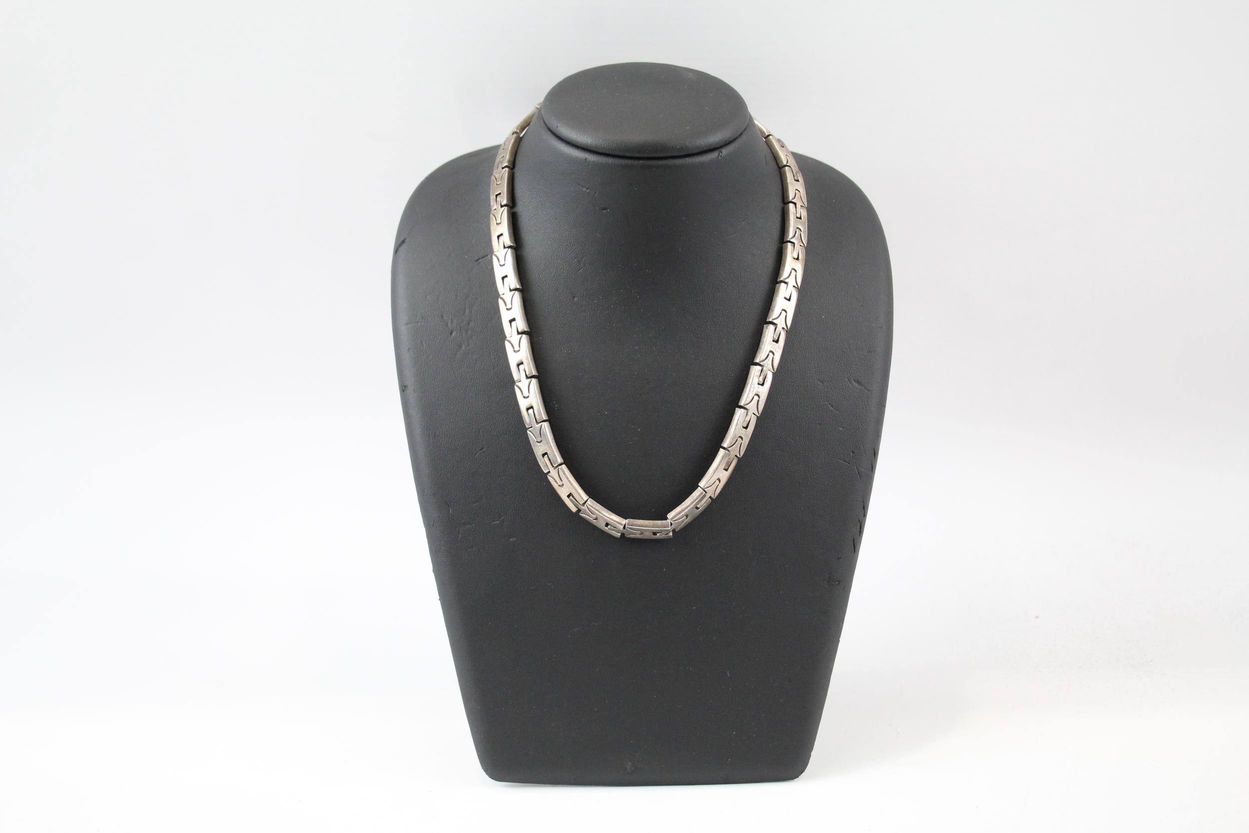 Silver Taxco Mexico collar necklace (100g)