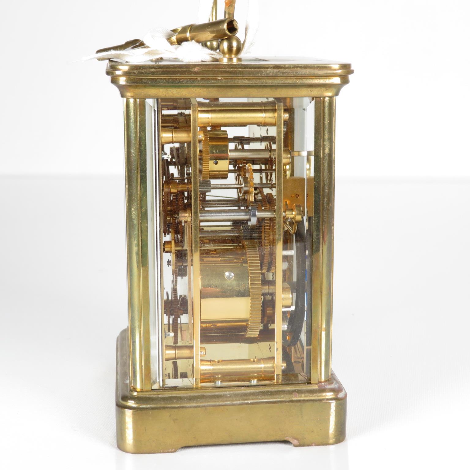 A midsize chiming carriage clock by Matthew Norman of London Matthew Norman Switzerland movement. - Image 3 of 7