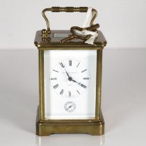 A midsize chiming carriage clock by Matthew Norman of London Matthew Norman Switzerland movement.