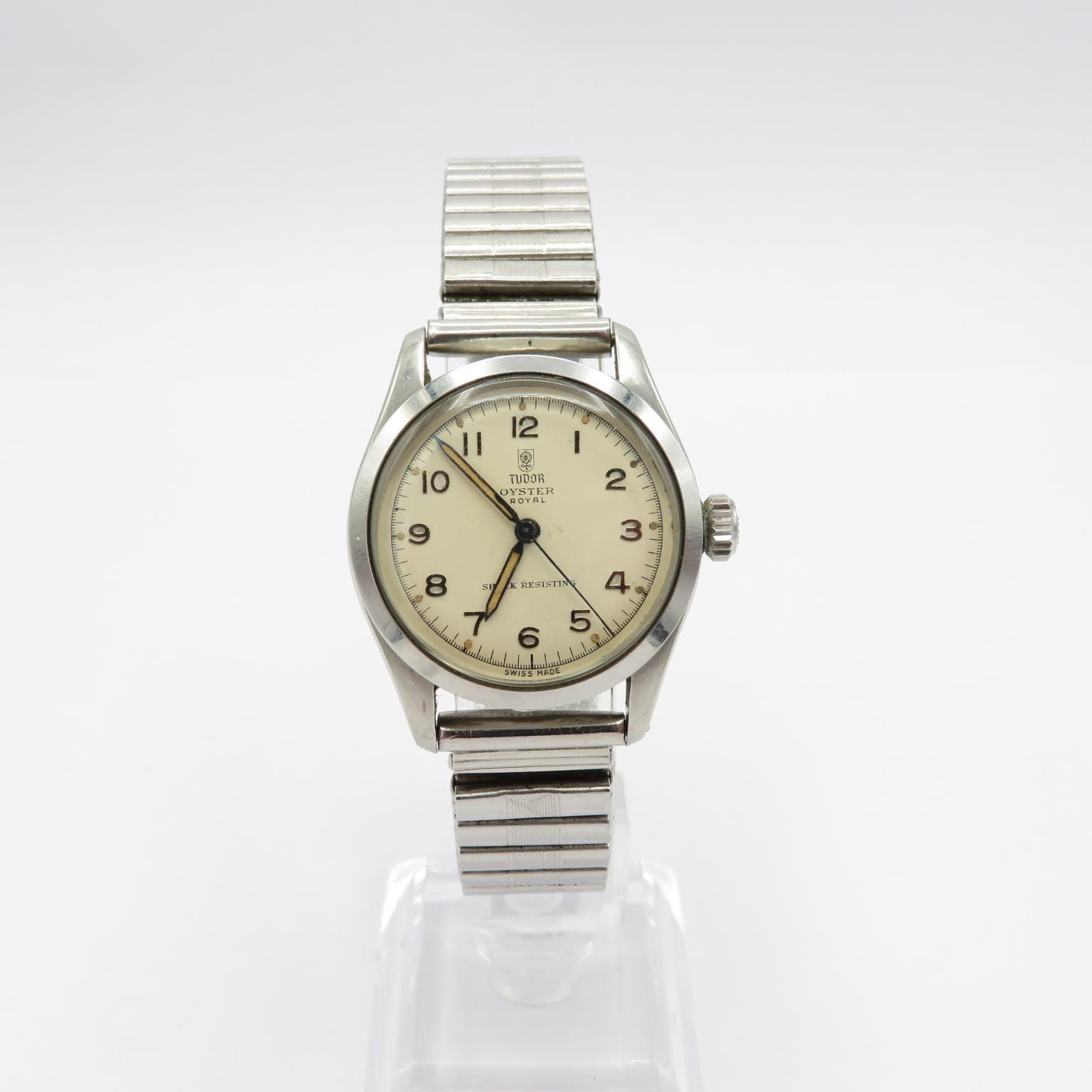 Tudor (by ROLEX) Oyster Royal ref 7903 Gent's vintage cased wristwatch handwind working screw down