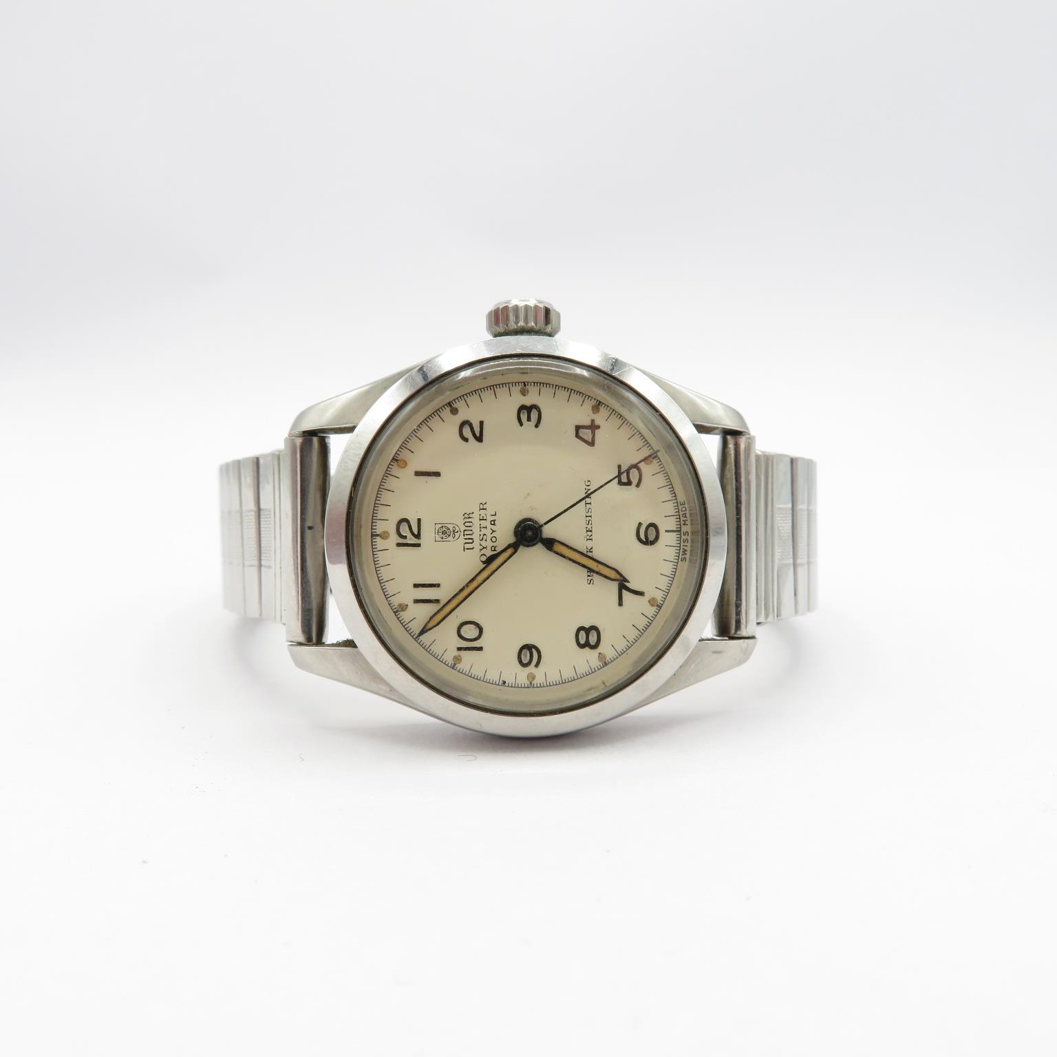 Tudor (by ROLEX) Oyster Royal ref 7903 Gent's vintage cased wristwatch handwind working screw down - Image 5 of 7