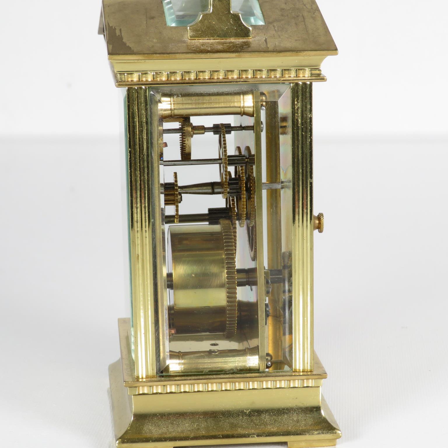 A midsize carriage clock 130mm x 70mm. Fully running // - Image 3 of 6