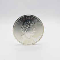 A Canada 1oz maple leaf pure silver