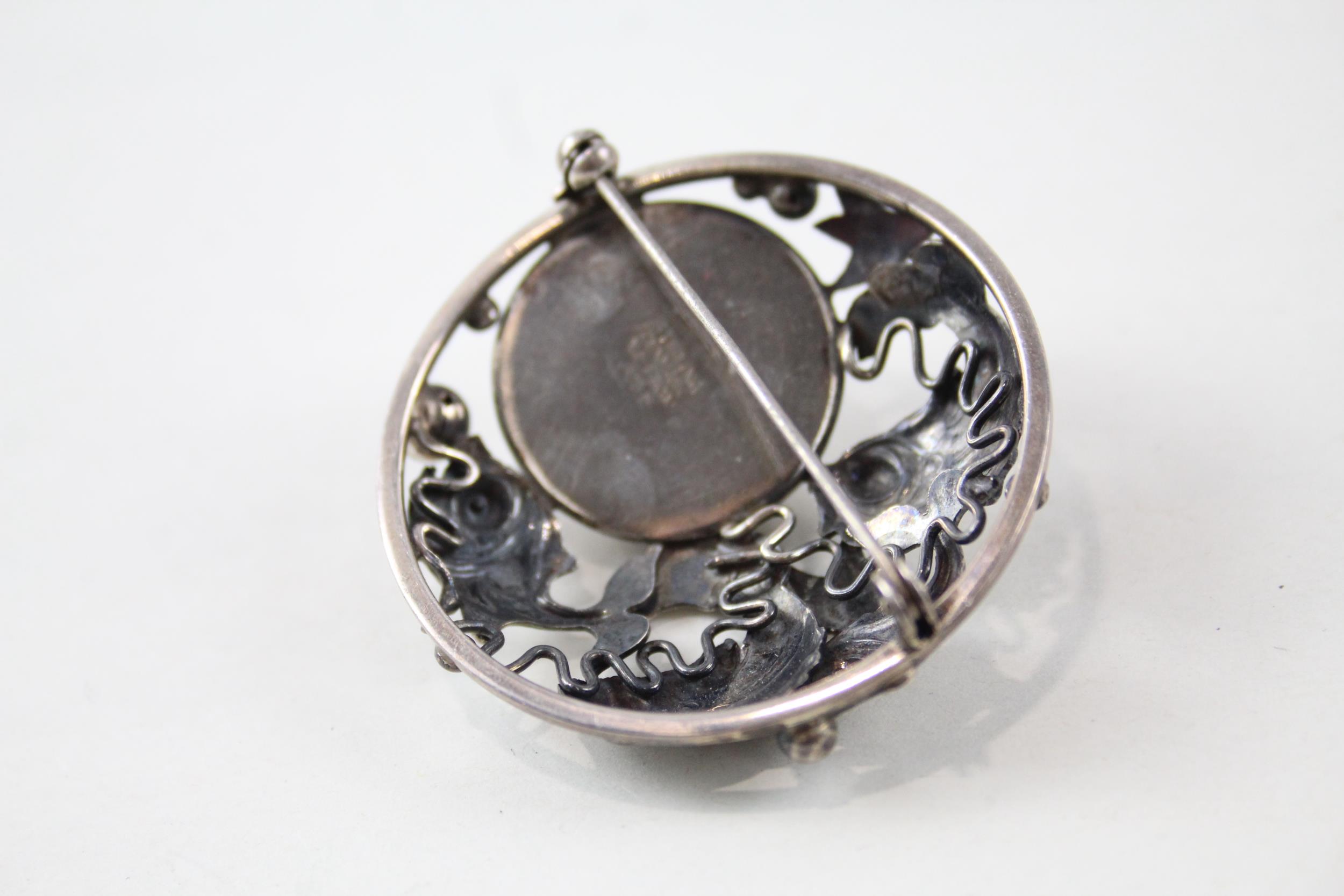 Two silver Scandi brooches including NE From (16g) - Image 4 of 6