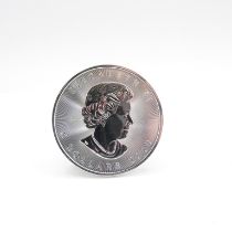 A Canada maple 1oz pure silver coin