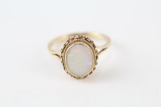 9ct gold opal vintage dress ring (2.5g) Size P