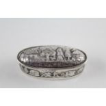 Antique Hallmarked 1911 Birmingham Sterling Silver Figural Trinket Box (31g) // Maker -