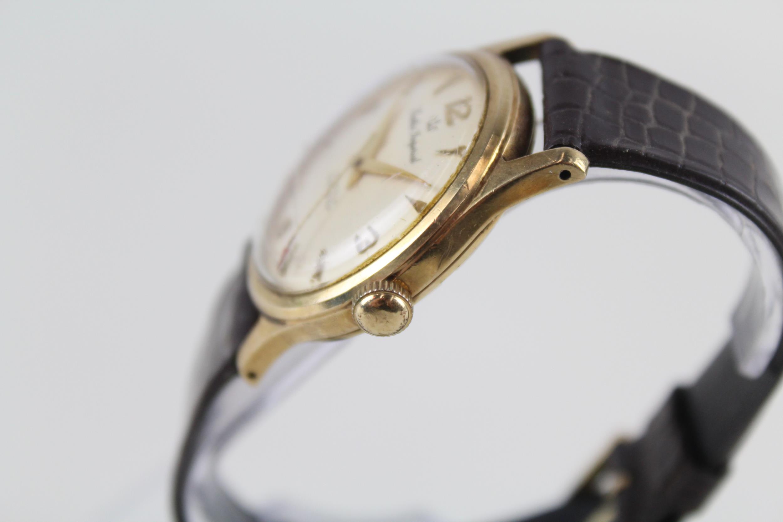 SMITHS IMPERIAL 9ct Gold Cased Gents Vintage WRISTWATCH Hand-wind WORKING // SMITHS IMPERIAL 9ct - Image 3 of 6