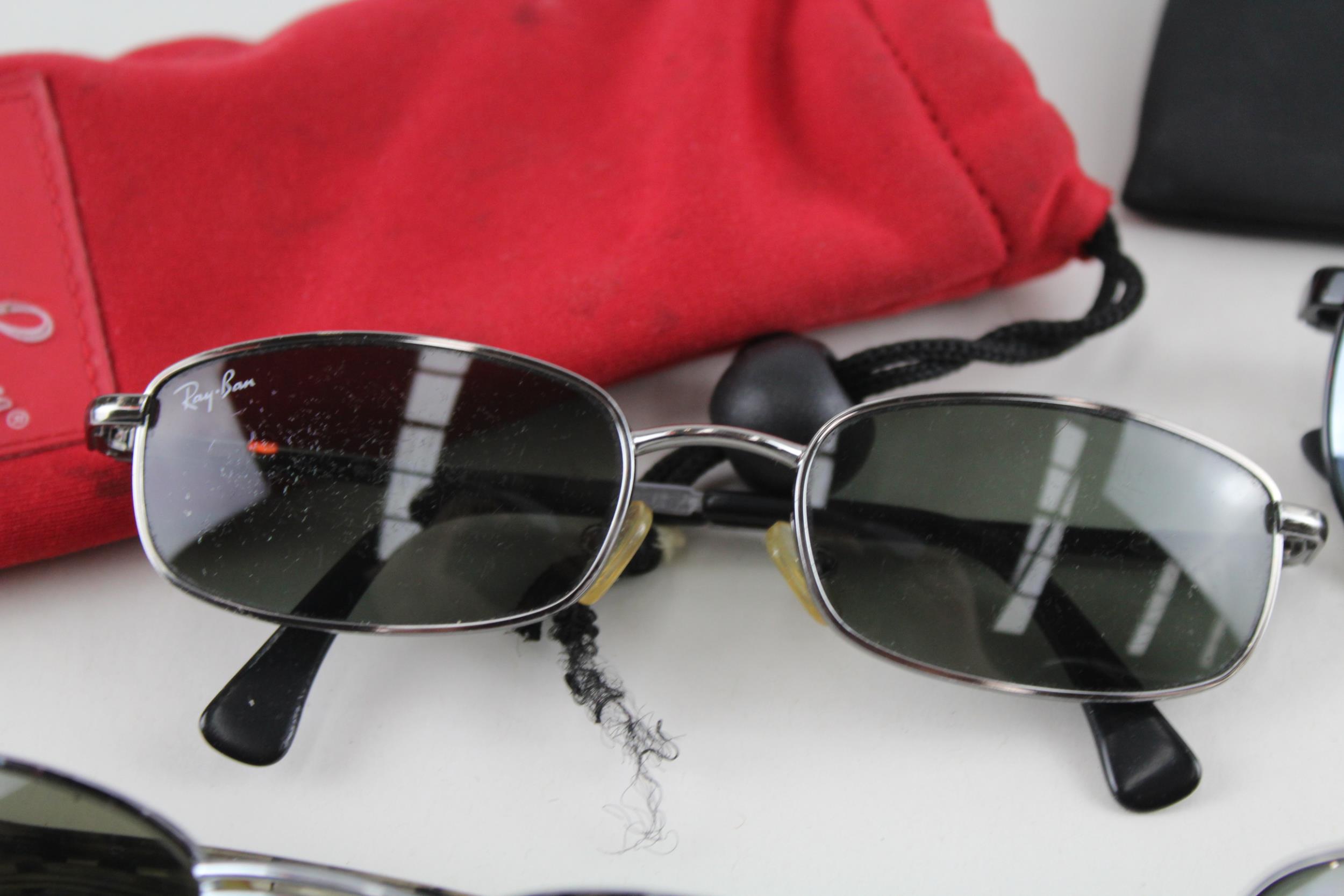 Collection of Designer RayBan Sunglasses Inc Cases Etc x 4 // Items are in previously owned - Image 4 of 5