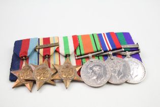 WW2 GV.I G.S.M Mounted Medal Group inc. Africa Star 1st Army Bar // WW2 GV.I G.S.M Mounted Medal