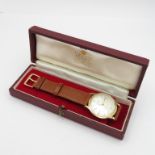 Garrarde 9 ct gold cased gents vintage wristwatch automatic working ETA 2472 21 jewel automatic