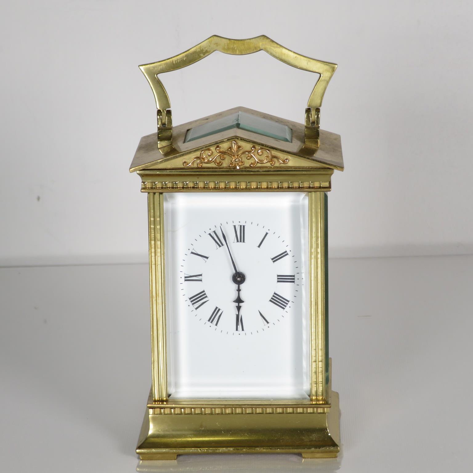 A midsize carriage clock 130mm x 70mm. Fully running //