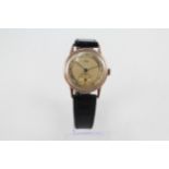 AVIA 9ct Gold Cased Gents Vintage C.1940's WRISTWATCH Hand-wind WORKING // AVIA 9ct Gold Cased Gents