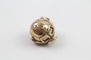 9ct gold masonic puzzle ball pendant (8.7g)