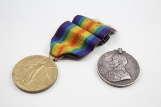 WW1 MM Military Medal & Victory Medal Named 376317 Pte F. Matthews // WW1 MM Military Medal &