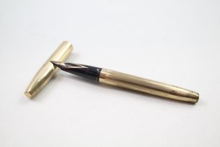 Vintage SHEAFFER Imperial Brass Fountain Pen w/ 14ct Gold Nib WRITING // Dip Tested & WRITING In