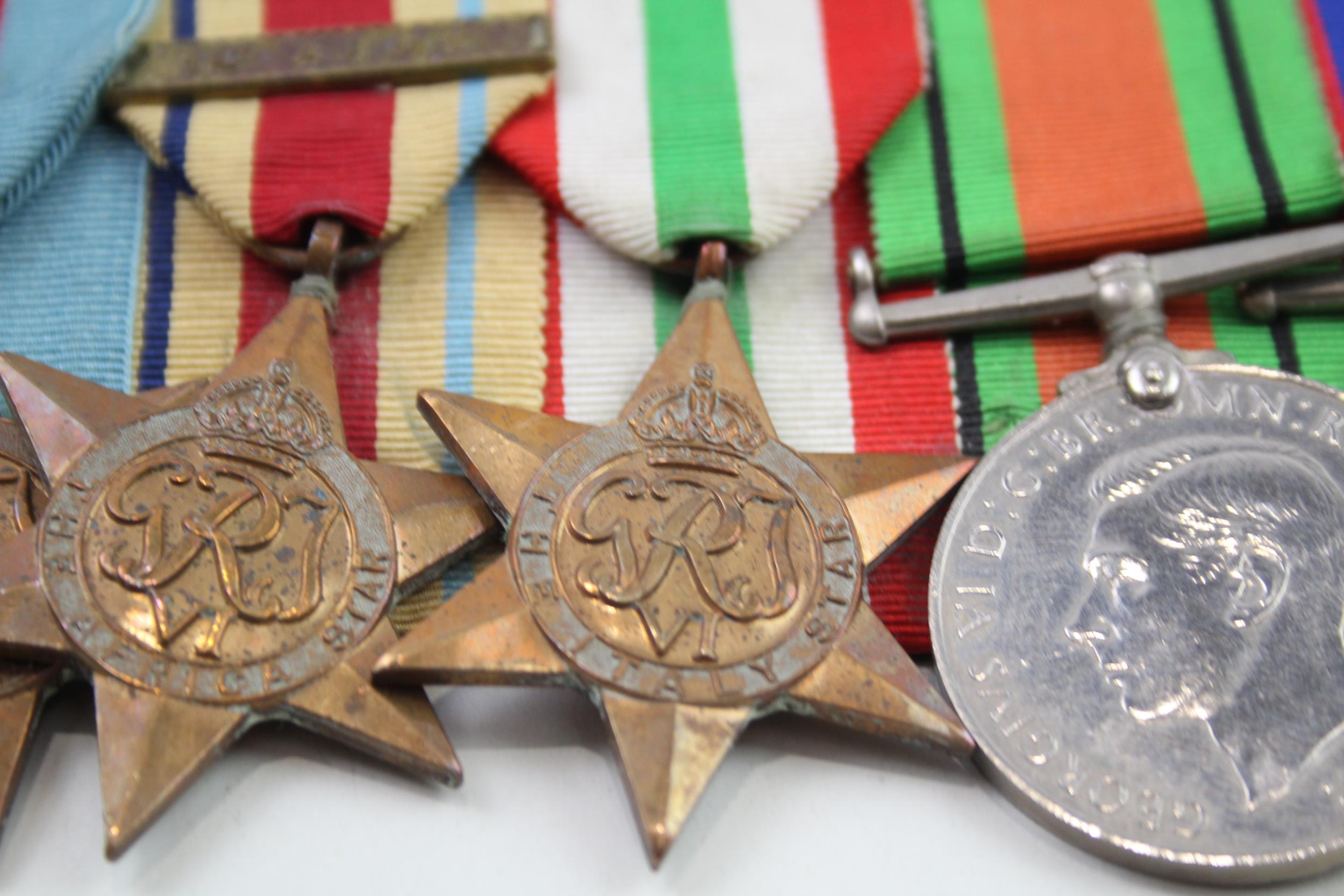 WW2 GV.I G.S.M Mounted Medal Group inc. Africa Star 1st Army Bar // WW2 GV.I G.S.M Mounted Medal - Image 3 of 9