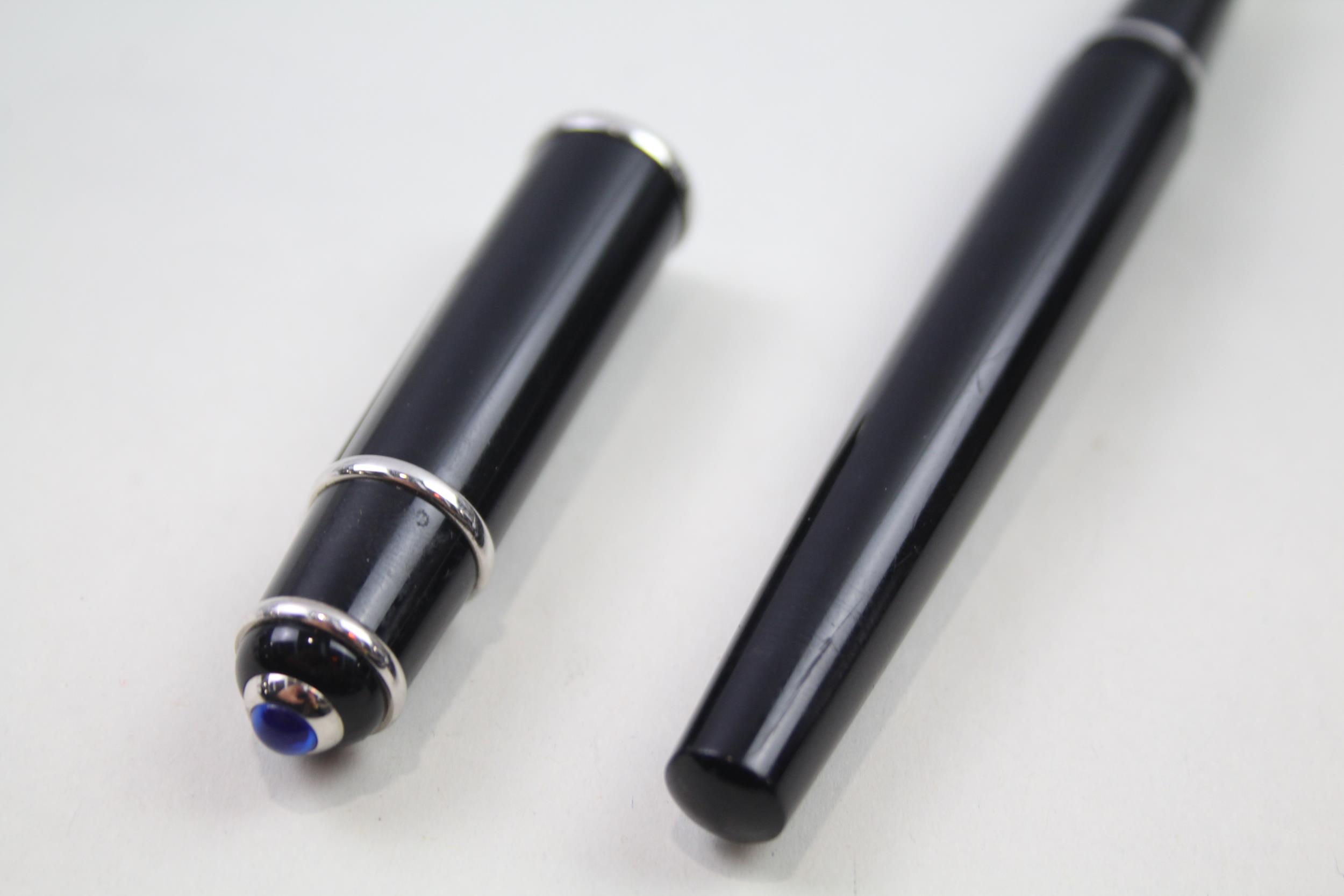 CARTIER Diabolo Black Cased Fountain Pen w/ 18ct White Gold Nib WRITING // Dip Tested & WRITING - Image 8 of 10