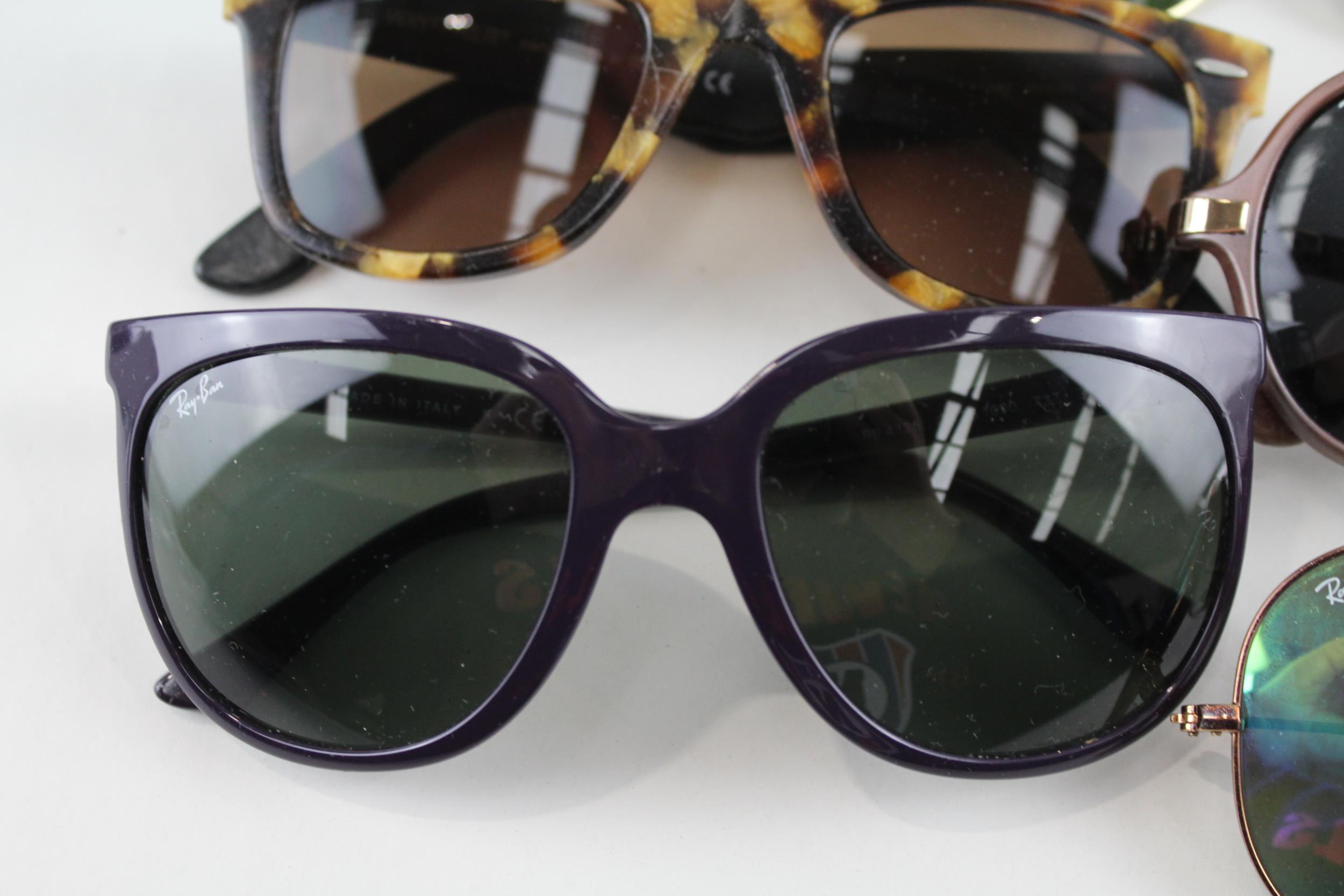 6 x Designer RayBan Sunglasses W/ Cases // Items are in previously owned condition Signs of age & - Image 4 of 7