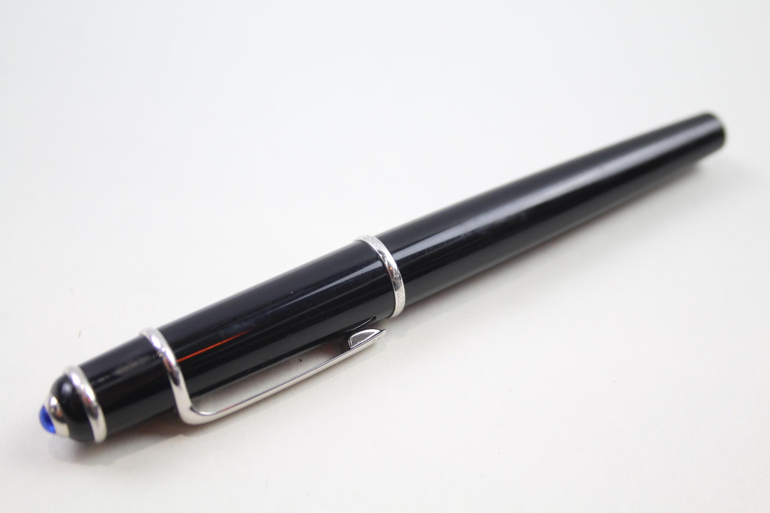 CARTIER Diabolo Black Cased Fountain Pen w/ 18ct White Gold Nib WRITING // Dip Tested & WRITING - Image 9 of 10
