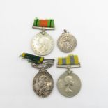 A selection of medals to CPL WH Gascoyne of the Foresters 4 medals in total