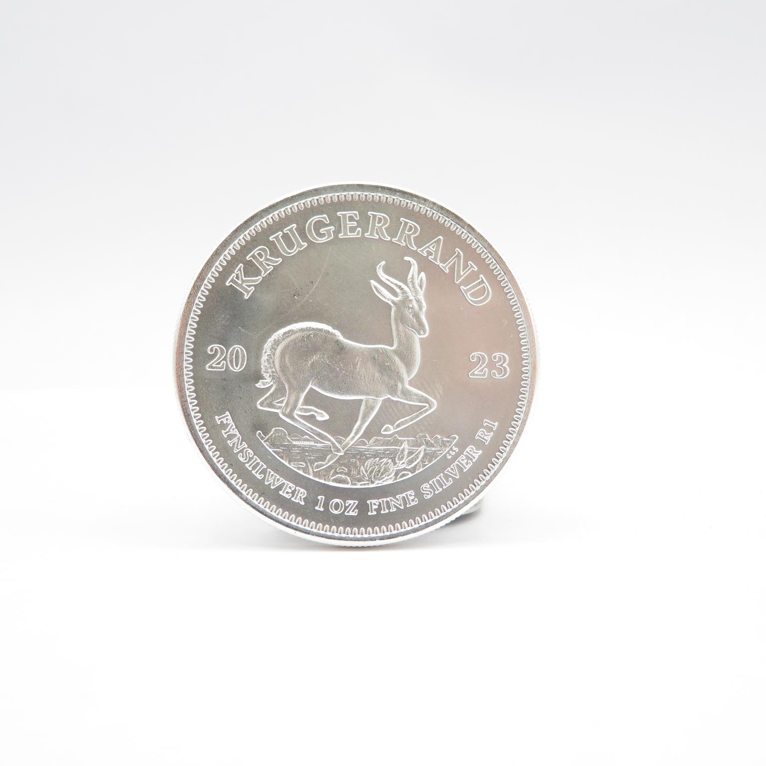 A 1oz pure silver Krugerrand silver coin - Image 2 of 2