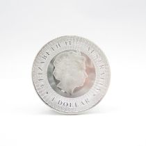 An Australian kangaroo pure silver coin