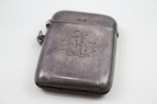Antique Hallmarked 1919 Birmingham Sterling Silver Vesta / Match Case (32g) // w/ Personal Engraving