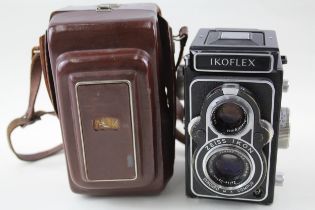 Zeiss Ikon Ikoflex IIa VINTAGE TLR CAMERA w/ Original Leather Case // Zeiss Ikon Ikoflex IIa w/