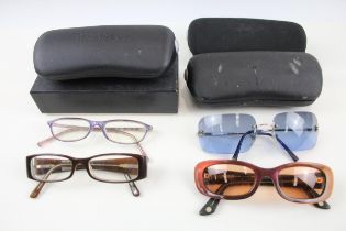 4 x Designer Chanel Sunglasses & Prescription Glasses W/ Cases // Items are in previously owned