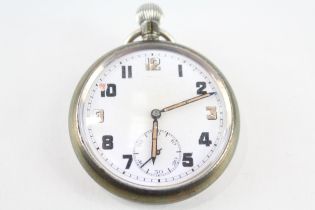GS/TP Gents WWII Military Issued Pocket Watch Hand-wind WORKING // GS/TP Gents WWII Military