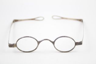 George III Hallmarked 1813 Birmingham Sterling Silver Foldable Spectacles 22g // Maker -