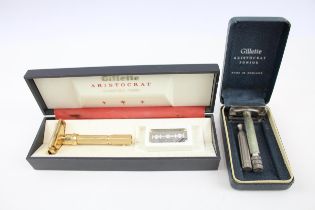 Gillette Aristocrat Adjustable Razor & Gillette Aristocrat Junior Razor // Items in vintage