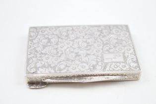 Antique / Vintage Stamped .800 Continental Silver Ladies Cigarette Case (71g) // w/ Personal