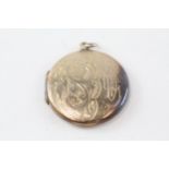 2 x 9ct gold back & front locket pendants (9.6g)
