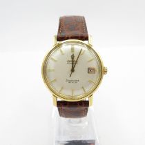 Omega Seamaster De Ville 18ct gold gents vintage wristwatch. Automatic. Working. Automatic bumper