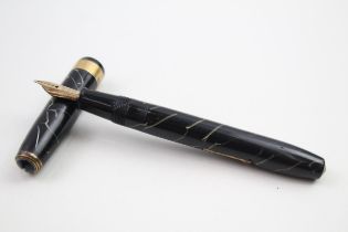 Vintage CONWAY STEWART No.27 Black Fountain Pen w/ 14ct Gold Nib WRITING // Dip Tested & WRITING