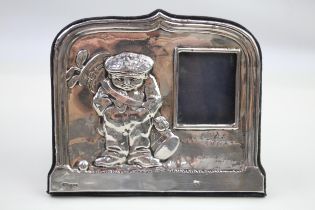 Vintage HM 1985 London Sterling Silver Novelty Golf Photograph Frame (232g) // Maker -