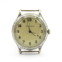 Jaeger-le-Coutre gent's vintage military style wristwatch handwind - requires service - case work