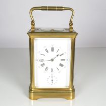 Mid sized carriage clock by a Paris maker - clock runs and chimes 135mm x 90mm //