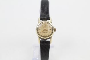 OMEGA LADYMATIC Ladies Gold Tone WRISTWATCH Automatic WORKING // OMEGA LADYMATIC Ladies Gold Tone