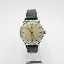 Tudor by Rolex Gent's Vintage stainless steel wristwatch handwind working Tudor signed dial and